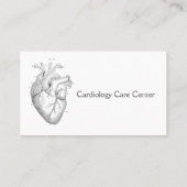 Carte De Visite Cardiologie cardiaque anatomique Médecin Médicale (Dos)