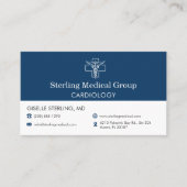 Carte De Visite Cardiologist Doctor Office Appointment (Devant)