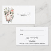 Carte De Visite Cardiologiste - Affaires Et Nomination (Devant / Derrière)