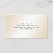 Carte de visite cardiologue (Dos)