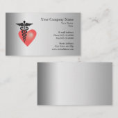 Carte de visite cardiologue (Devant / Derrière)