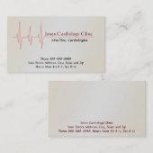 Carte de visite cardiologue (Devant / Derrière)