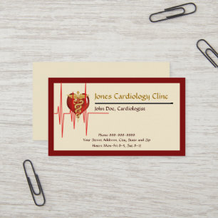 Carte de visite cardiologue