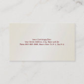 Carte de visite cardiologue (Dos)