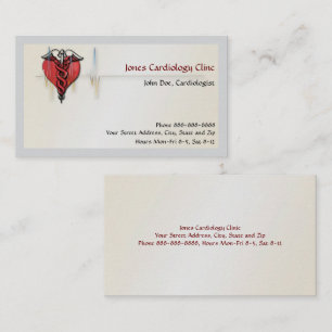 Carte de visite cardiologue