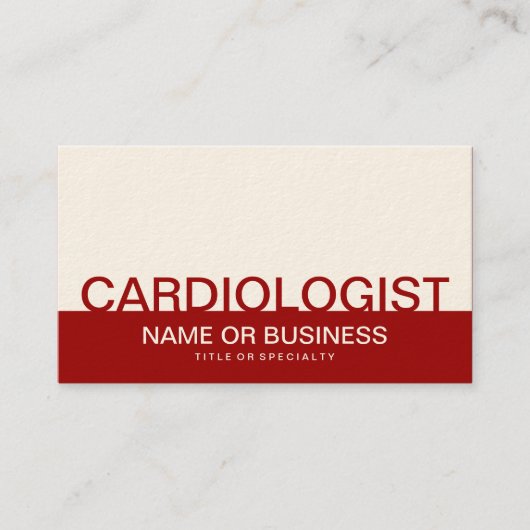 Carte De Visite carDIOLOGUE audacieux (Devant)
