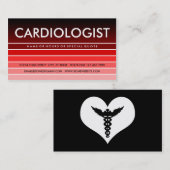 CARTE DE VISITE CARDIOLOGUE DE L'ÉCHANTILLON (Devant / Derrière)