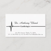 Carte De Visite Cardiologue électrocardiogramme (Devant)