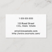 Carte de visite Cardiologue propre (Dos)