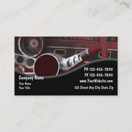 Carte De Visite Cards de repair (Devant)