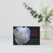 Carte De Visite Caregider Sincere Trust Floral Professionnel (Debout devant)