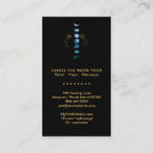 Carte De Visite *~* Caress Moon Blue Phases Turquoises + Hands Sta (Dos)