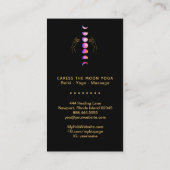 Carte De Visite *~* Caress Moon Blue rose Phases + Hands Star (Dos)