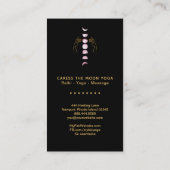 Carte De Visite *~* Caress PINK Moon Phases + Hands Celestia Star (Dos)