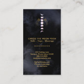 Carte De Visite *~* Caresser La Lune OPAL Phases + Mains Céleste (Dos)