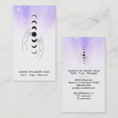 Carte De Visite *~* Caresser Les Phases De La Lune + Céleste Des M (Devant / Derrière)