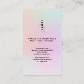 Carte De Visite *~* Caresser Les Phases De La Lune + Mains Céleste (Dos)