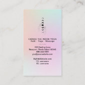 Carte De Visite *~* Caresser Les Phases Lune + Mains Célestes (Dos)