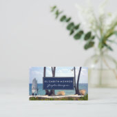 Carte De Visite Caribbean Beach, Travel & Tourism (Debout devant)