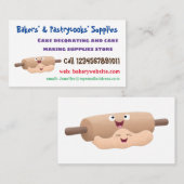 Carte De Visite Caricature à pâte molle et à pâte molle (Devant / Derrière)