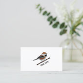 Carte De Visite Caricature adorable boréale pour oiseaux de poule (Debout devant)