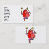 Carte De Visite Caricature amusante (Devant / Derrière)