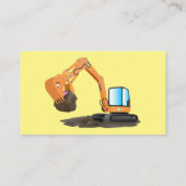 Carte De Visite Caricature de la pelle orange (Dos)