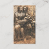 Carte De Visite Caricature de Léonard de Léonard de Vinci (Dos)