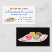 Carte De Visite Caricature de Macaron (Devant / Derrière)