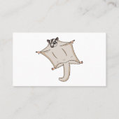Carte De Visite Caricature de planeur de sucre volant mignon (Dos)