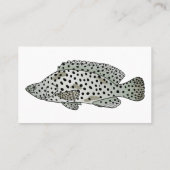 Carte De Visite Caricature de poissons de mérou à bosse (Dos)