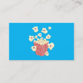 Carte De Visite Caricature de pop-corn drôles (Dos)