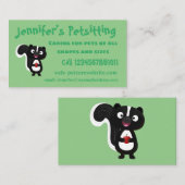 Carte De Visite Caricature de skunk jote happy (Devant / Derrière)