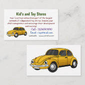 Carte De Visite Caricature de voiture classique (Devant / Derrière)