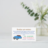 Carte De Visite Caricature de voiture classique 1948 (Debout devant)