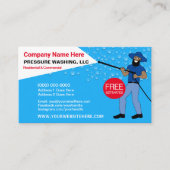 Carte De Visite Caricature du Modèle de lavage et de nettoyage sou (Devant)