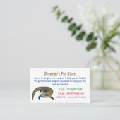 Carte De Visite Caricature en bleu (Debout devant)