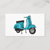 Carte De Visite Caricature moto mopée mûre illustration (Dos)