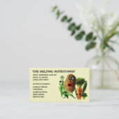 Carte De Visite Caricature nutritionniste (Debout devant)