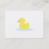 Carte De Visite Caricature pour canard bébé (Dos)