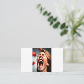 Carte De Visite Caricatures Drôle Design (Debout devant)