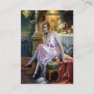 Carte De Visite Carlier : Madame élégante