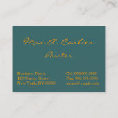 Carte De Visite Carlier : Madame élégante (Dos)