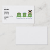 Carte De Visite Carlin en plastique de papier (Devant / Derrière)