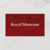 Carte De Visite Carmine Red Velvet Print (Devant)
