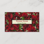 Carte De Visite Carmine Roses (Devant)