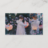 Carte De Visite Carnation Lily Lily Rose John Singer Sargent Art (Dos)