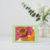 Carte De Visite Carnation vibrante (Debout devant)