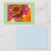 Carte De Visite Carnation vibrante (Devant / Derrière)