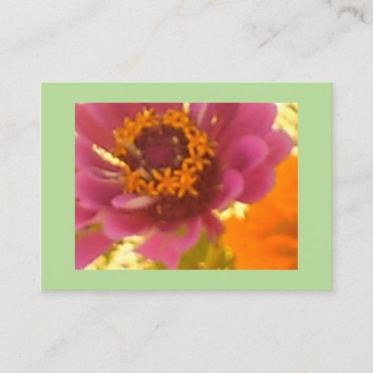Carte De Visite Carnation vibrante (Devant)